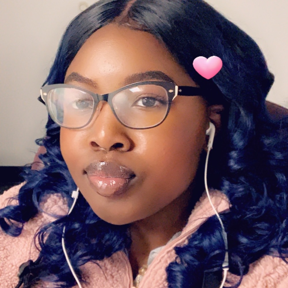 Dark/Navy blue closure wig